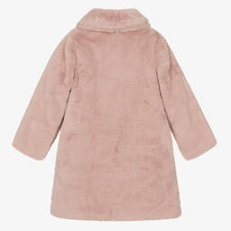 PAZ Rodríguez-Girls Pink Faux Fur Coat | Childrensalon Outlet