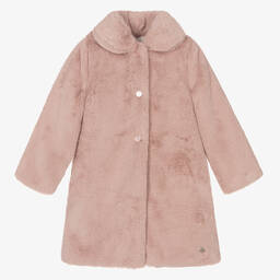 PAZ Rodríguez-Girls Pink Faux Fur Coat | Childrensalon Outlet