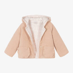 PAZ Rodríguez-Girls Pink Hooded Pram Jacket | Childrensalon Outlet