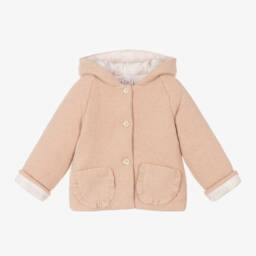 PAZ Rodríguez-Girls Pink Hooded Pram Jacket | Childrensalon Outlet