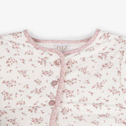 PAZ Rodríguez-Girls Pink & Ivory Floral Coat | Childrensalon Outlet
