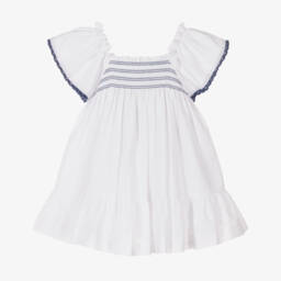 PAZ Rodríguez-فستان بناتي من قماش سييرساكر بتصميم مجعد | Childrensalon Outlet