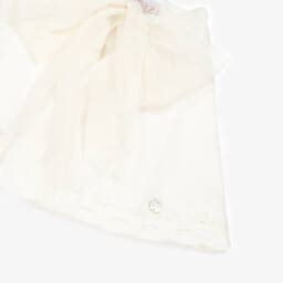 PAZ Rodríguez-Кремовая мягкая вязаная накидка для девочек | Childrensalon Outlet