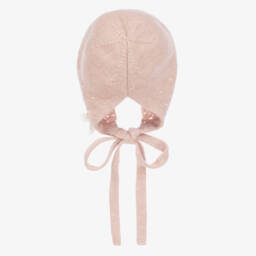 PAZ Rodríguez-Girls Soft Pink Knit Bonnet | Childrensalon Outlet