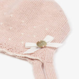 PAZ Rodríguez-Girls Soft Pink Knit Bonnet | Childrensalon Outlet