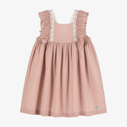 PAZ Rodríguez-Girls Soft Pink Ruffled Voile Dress | Childrensalon Outlet