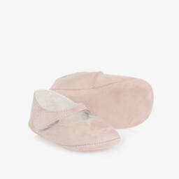 PAZ Rodríguez-Girls Soft Pink Suede Pre-Walkers | Childrensalon Outlet