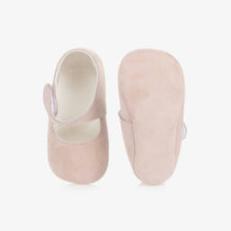 PAZ Rodríguez-Girls Soft Pink Suede Pre-Walkers | Childrensalon Outlet