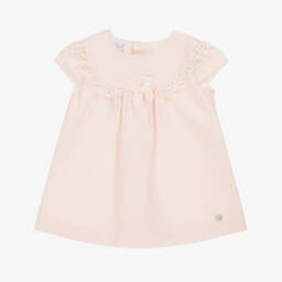 PAZ Rodríguez-Girls Textured Pink Cotton Ensemble | Childrensalon Outlet