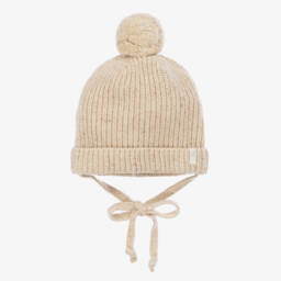 PAZ Rodríguez-قبعة بيبي حرير وصوف لون بيج | Childrensalon Outlet