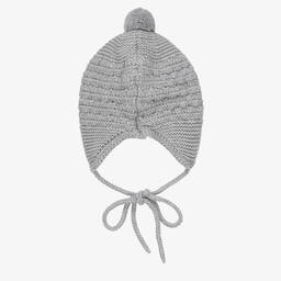 PAZ Rodríguez-قبعة قطن وكشمير محبوك لون رمادي للأطفال | Childrensalon Outlet