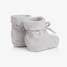 باز رودريغيز-بوت صوف محبوك لون رمادي للأطفال | Childrensalon Outlet