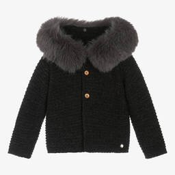 PAZ Rodríguez-Серая шерстяная куртка с капюшоном | Childrensalon Outlet