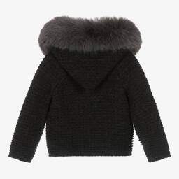 PAZ Rodríguez-Серая шерстяная куртка с капюшоном | Childrensalon Outlet