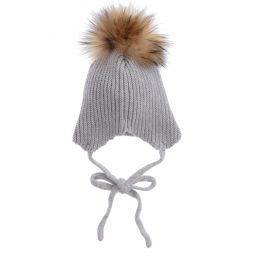 PAZ Rodríguez-Серая шерстяная шапочка с помпонами | Childrensalon Outlet