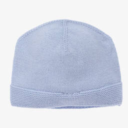 PAZ Rodríguez-Pale Blue Wool Baby Hat | Childrensalon Outlet