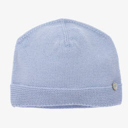 PAZ Rodríguez-Pale Blue Wool Baby Hat | Childrensalon Outlet