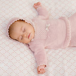 PAZ Rodríguez-Розовый чепчик из мериносовой шерсти | Childrensalon Outlet