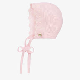 PAZ Rodríguez-Розовый чепчик из мериносовой шерсти | Childrensalon Outlet