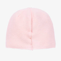 PAZ Rodríguez-Pink Wool Knit Baby Girls Hat | Childrensalon Outlet