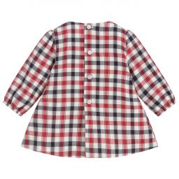 PAZ Rodríguez-Красное платье в клетку с рюшами | Childrensalon Outlet