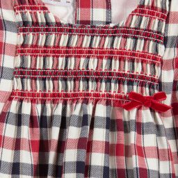 PAZ Rodríguez-Красное платье в клетку с рюшами | Childrensalon Outlet