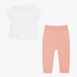 PAZ Rodríguez-Белый топ с оранжевыми брюками | Childrensalon Outlet