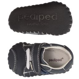 Pediped Originals (0-24mth)-Boys Blue Nubuck 'Jake' Pre-Walker Shoes | Childrensalon Outlet