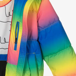 Perfect Moment-Лыжный пуховик радужной расцветки для девочек | Childrensalon Outlet