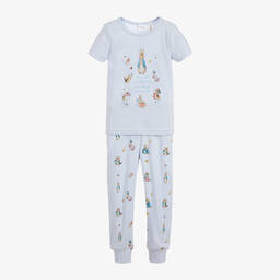 بيتر رابِت باي تشلدرن صالون-بيجاما قطن لون أزرق | Childrensalon Outlet