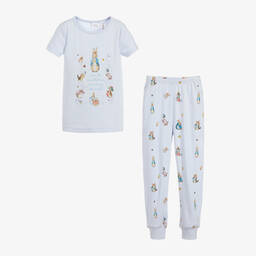 بيتر رابِت باي تشلدرن صالون-بيجاما قطن لون أزرق | Childrensalon Outlet