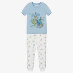 Peter Rabbit™ by Childrensalon-Бело-голубая пижама из хлопка | Childrensalon Outlet