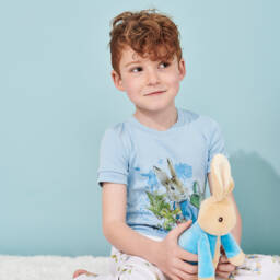 Peter Rabbit™ by Childrensalon-Бело-голубая пижама из хлопка | Childrensalon Outlet