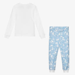 بيتر رابِت باي تشلدرن صالون-بيجاما قطن لون أزرق و أبيض | Childrensalon Outlet