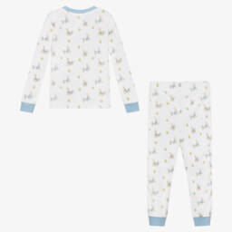 Peter Rabbit™ by Childrensalon-Boys White Cotton Sleep Set | Childrensalon Outlet