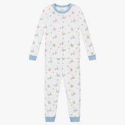 Peter Rabbit™ by Childrensalon-Boys White Cotton Sleep Set | Childrensalon Outlet