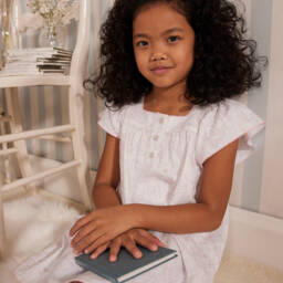 Peter Rabbit™ by Childrensalon-Girls Ivory & Blush Sleepwear Delight | Childrensalon Outlet