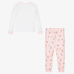 Peter Rabbit™ by Childrensalon-Girls Pink and White Pyjama Set | Childrensalon Outlet