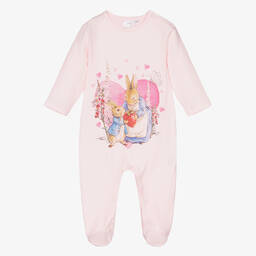 Peter Rabbit™ by Childrensalon-Розовый хлопковый комбинезон для малышек | Childrensalon Outlet