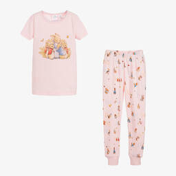 Peter Rabbit™ by Childrensalon-Розовая пижама из хлопкового джерси для девочек | Childrensalon Outlet