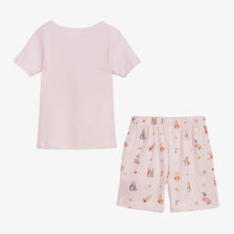 بيتر رابِت باي تشلدرن صالون-بيجاما شورت قطن لون زهري للبنات | Childrensalon Outlet