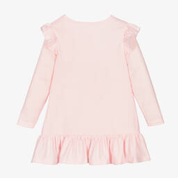 بيتر رابِت باي تشلدرن صالون-قميص نوم جيرسي لون زهري مزين بكشكش للبنات | Childrensalon Outlet