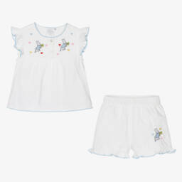 Peter Rabbit™ by Childrensalon-Girls Whimsical White Embroidered Sleepwear | Childrensalon Outlet