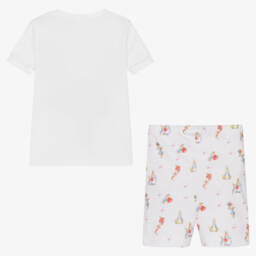 Peter Rabbit™ by Childrensalon-Girls White Shortie Sleep Set | Childrensalon Outlet