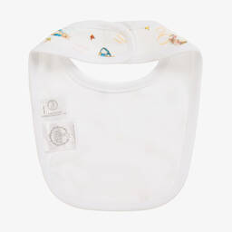 بيتر رابِت باي تشلدرن صالون-مريلة قطن لون أبيض للأطفال | Childrensalon Outlet