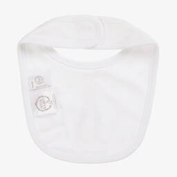 Peter Rabbit™ by Childrensalon-White Cotton Jersey Baby Bib | Childrensalon Outlet