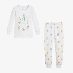 Peter Rabbit™ by Childrensalon-Белая пижама из хлопкового джерси | Childrensalon Outlet