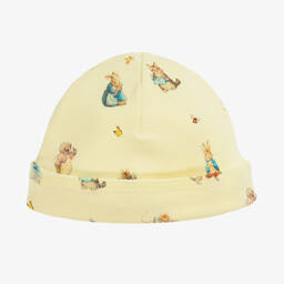 Peter Rabbit™ by Childrensalon-Yellow Cotton Jersey Baby Hat  | Childrensalon Outlet