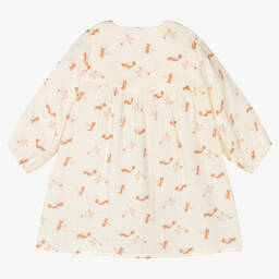 Petit Bateau-Baby Girls Ivory Bird Dress | Childrensalon Outlet