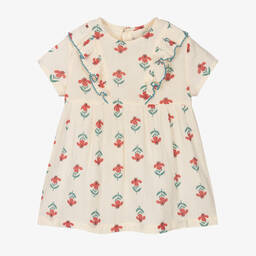 Petit Bateau-Кремовое платье из органического хлопка | Childrensalon Outlet
